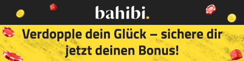 Bonus Hinweis mit Spielchips Würfeln und Plattform Logo