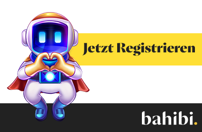 Bahibi Sportwetten Schweiz mit Registrieren Hinweis und Maskottchen